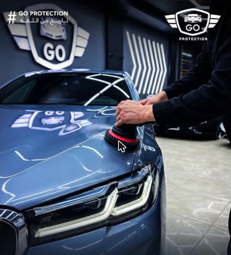 تلميع كشاف عربية BMW